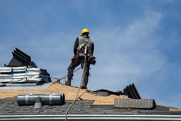 Professional Roofing technician working in Houston, OH